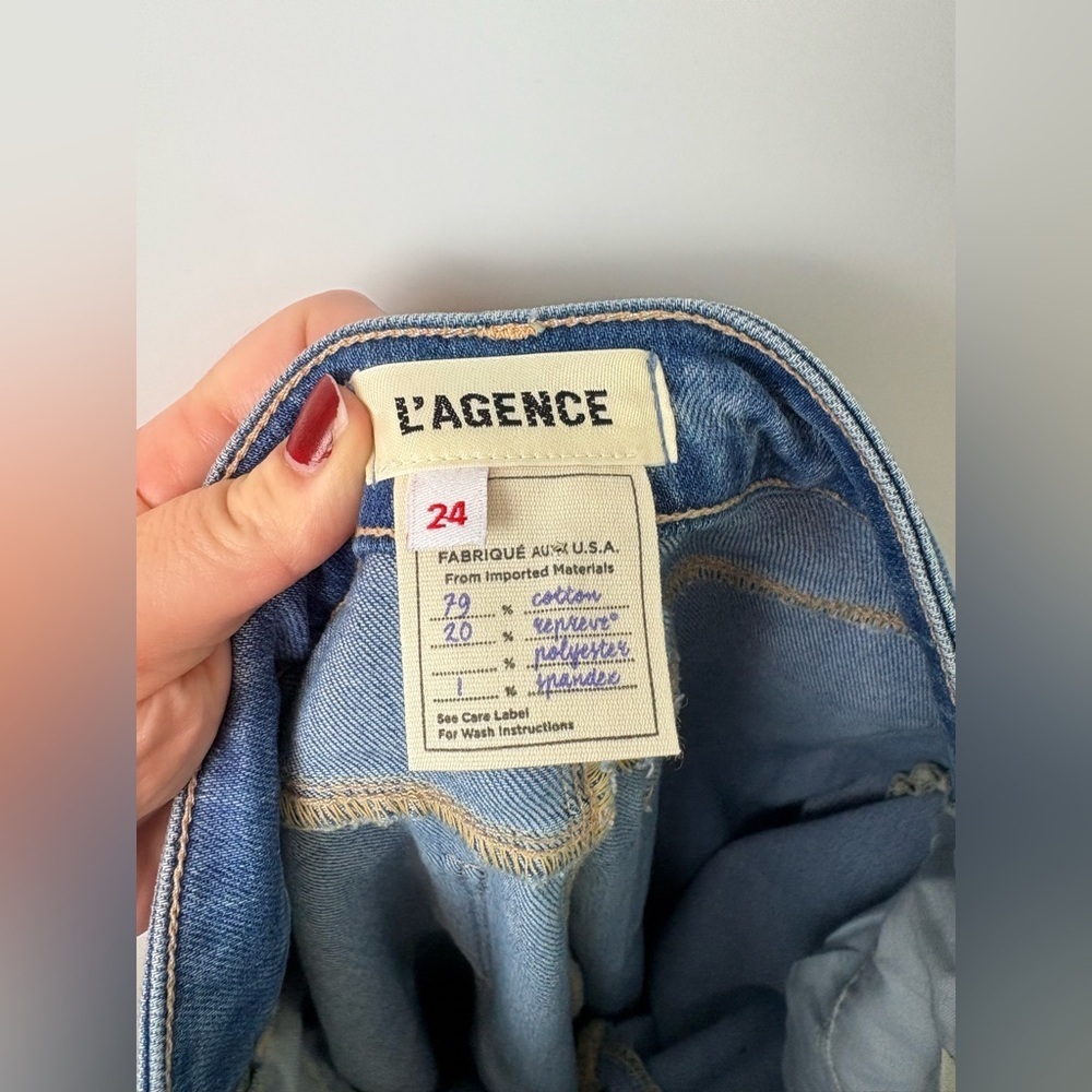 NWT L’Agence Selma High-Rise Sleek Baby Bootcut Jeans Alamo Wash - Picture 6 of 8